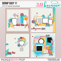 Scrap Easy 11 Templates by JB Studio