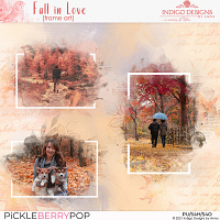 Fall in Love Frame Art by Indigo Designs by Anna