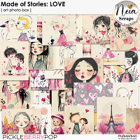 Made of Stories: LOVE - Art Photo Box - by Neia Scraps