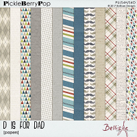D IS FOR DAD | papers by Bellisae Designs