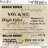 Beach House Playing with Words by et designs