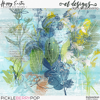 Happy Easter Playing with Brushes by et designs