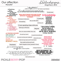 Our affection WordArt