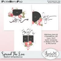 Spread The Love Sketch Templates