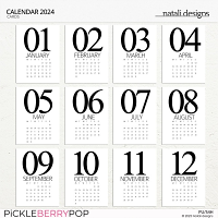 2024 Calendar Journaling Cards