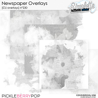 Newspaper Overlays (CU overlays) 230 by Simplette