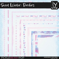 Sweet Winter Page Borders