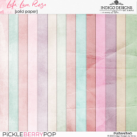 Life. Love. Rose Solid Papers Pack by Indigo Designs by Anna