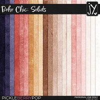 Boho Chic Solid Papers