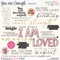 You are Enough Word Art