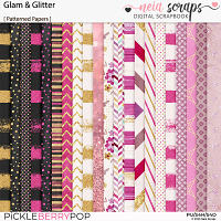 Glam & Glitter - Patterned Papers - by Neia Scraps