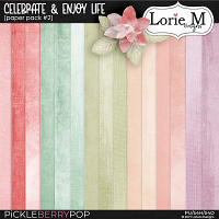 Celebrate & Enjoy Life Paper Pack #2