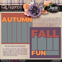 Fall Friends: Foundations - Words #3