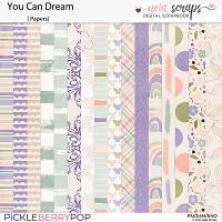 You Can Dream - Patterned Papers - by Neia Scraps