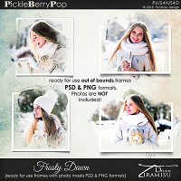 Frosty Dawn ~ Out Of Bounds photo masks by Tiramisu design 