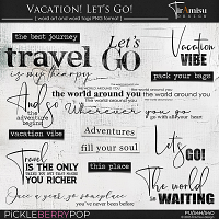 Vacation! Let's Go! ~ Word Art 