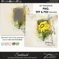 Sunkissed ~ art page template 1 by Tiramisu design 