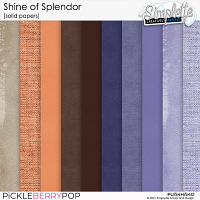 Shine of Splendor (solid papers) by Simplette