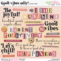 Good Vibes Only! Word Art