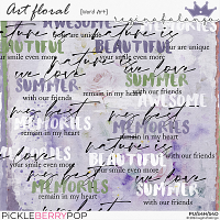 ART FLORAL WORD ART