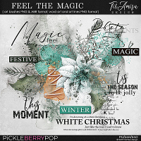 Feel The Magic ~ watercolor brushes and word art 