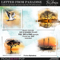 Letter From Paradise ~ Out Of Bounds photo masks  by Tiramisu design 