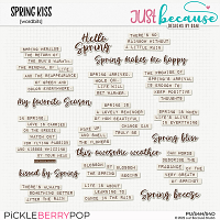 Spring Kiss Wordbits by JB Studio