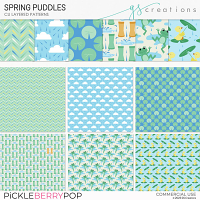 Spring Puddles Layered Patterns (CU)