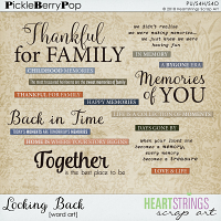 Looking Back Word Art