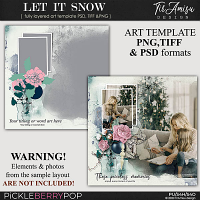 Let It Snow ~ Art Template 1 by TirAmisu design 