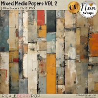 Mixed Media Papers VOL2 - CU - by Neia Scraps