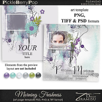 Morning Freshness~ art page template 2 by Tiramisu design 