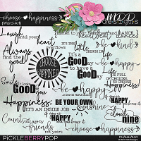 Choose Happiness {Word-Art}