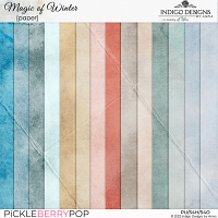 Magic of Winter Solid Papers Pack by Indigo Designs by Anna