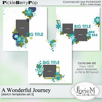 A Wonderful Journey Sketch Templates Set 2