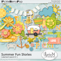 Summer Fun Stories Element Pack #1