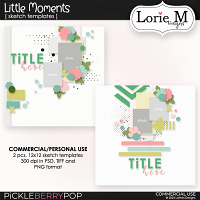 Little Moments Sketch Templates