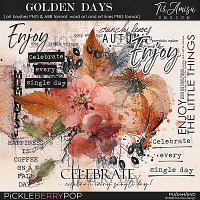 Golden Days ~ brushes and word art by TirAmisu design 