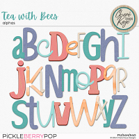 Tea With Bees Alphas by Chere Kaye Designs