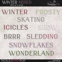 Winter Kissed: Title Art
