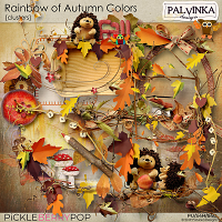 Rainbow of Autumn Colors Clusters