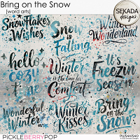 Bring on the Snow [word arts] by Sekada Designs