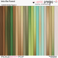 Into the Forest - Solid & Ombre Papers - by Neia Scraps