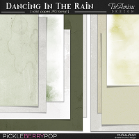 Dancing In The Rain ~ solid papers