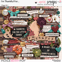 I'm Thankful For... - Page Kit - by Neia Scraps