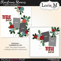 Christmas Stories Sketch Templates