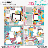 Scrap Easy 7 Templates by JB Studio