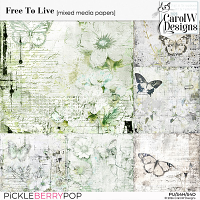 Free To Live Mixed Media Papers