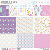 Back to the 80's Layered Patterns (CU)