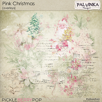 Pink Christmas Overlays